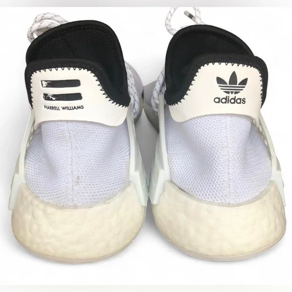 Adidas NMD HU Human Race Pharrell Williams GY0092 Men’s Size 9 Shoes Core White.